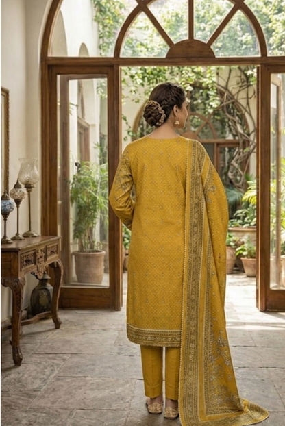 Mustard Yellow Girls Dress-Soft & Breathable Summer Wear