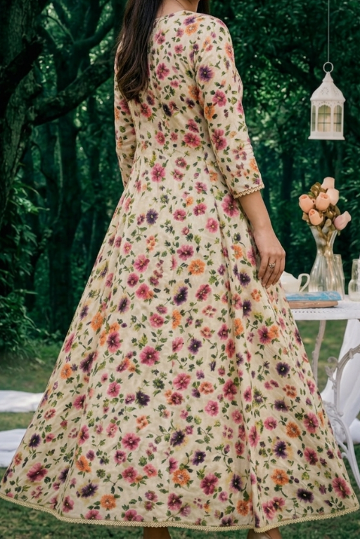 Floral Printed Maxi Dress – Soft Breathable