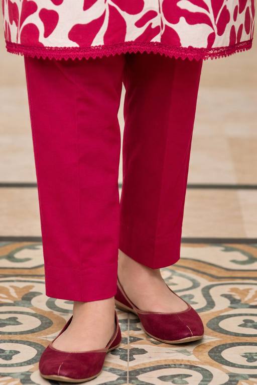Pink Printed Girls Dress – Breathable Casual Outfit